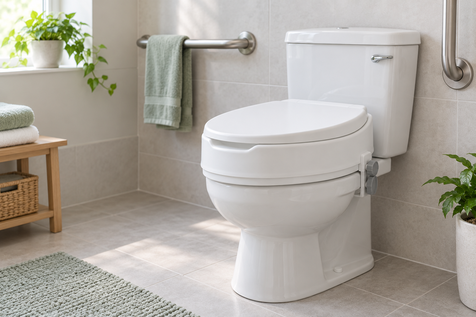 bright modern raised toilet seat